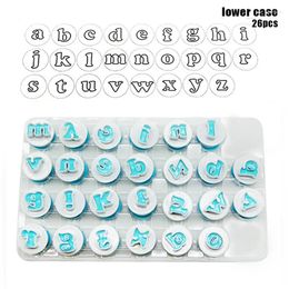 Baking Moulds 26pcs/set Capital Letters/Lower Case Letter Alphabet Cookie Mould Fondant Cake Mould Plastic Cutter