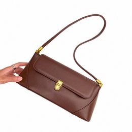 fi Solid Color Underarm Bags PU Leather Shoulder Bags for Women Design Luxury Small Handbag Female Subaxillary Clutches U16z#