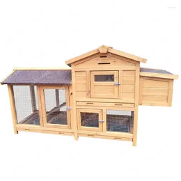 Cat Carriers Outdoor Double Layer Cage Anti-Spray Urine Rabbitry With Tray Chicken Nest Pigeon House Dovecote Pet
