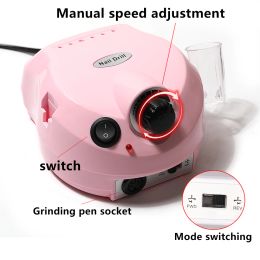 LINMANDA 35000RPM Professional Electric Nail Drill Machine Manicure Nail Files Drill Bits Gel Polish Remover Tools