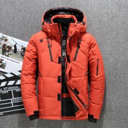 Nuova giacca da uomo da uomo da uomo di alta qualità di alta qualità da uomo da neve da neve maschio caldo con cappuccio inverno inverno giù per la giacca da capogiro