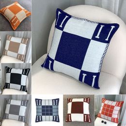 Projektantka Avalon z wyjmowaną osłoną Home Sofa poduszka na zewnątrz Mała duża modelka poduszka Camel Caban Blue Pumpkin Orange Vibrase Pillowcase