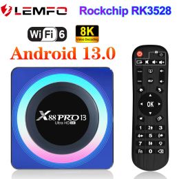 LEMFO X88 PRO Smart Tv Box Android 13 4K 8K 4GB 64GB Family Media Player RK3528 Support Wifi BT5.0 Set Top Box 2023