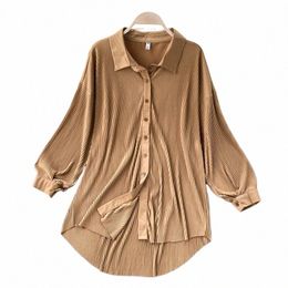 plus Size Blouses Women Tops and Bloues Bluzki Damskie 2022 Lg Puff Sleeve Woman Casual Polo Collar Shirts Summer Blouse 4XL i8lq#