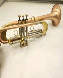 High Quality Bb Tune Trumpet Brass Plated Lacquered Gold Professional Musical Instrument With Case 4609315