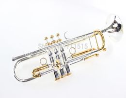 LT180S 72 Trumpet B Flat Durable Brass Bb Trumpet Exquisite Carved With Silver Plated Mouthpiece With Gloves Box Adjustable Stra6256558