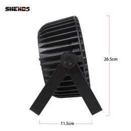 SHEHDS Aluminium Alloy LED Flat Par Lighting18x12W RGBW/18x18W RGBWA+UV DMX512 Disco Professional Stage DJ Equipment