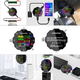 UD18 DC5.5 DC5525 digital voltmeter amperimetro voltage current Metre ammeter detector notebook power bank charger usb tester