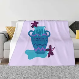 Blankets Aquarius Zodiac Water Vase Four Seasons Comfortable Warm Soft Throw Blanket Signs Horoscope Astrology