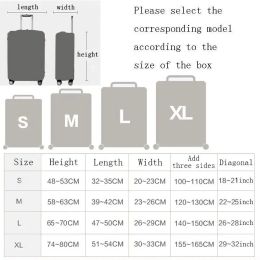 Designer verdickter Gepäckabdeckung Elastic Stoff Gepäckschutzschutz-Reisezubehör für 18-32-Zoll