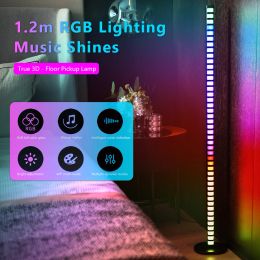 RGB Music Sound Control 1.2M Floor Lamps Colour LED Light App Control Pickup Voice Activated Rhythm Lights Bar Ambient Light