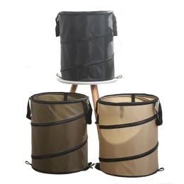 Tools Outdoor Folding Camping Trash Can Garbage Storage Trash Bag PopUp Trash Can Car Garbage Can Garden Yard Leaf Grass Trash Bag