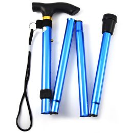 Trekking Poles Whole New Design Adjustable Aluminium Alloy Metal Folding Cane Walking Sticks Height And Non Slip Rubber Base Walki91266 Dhrlt