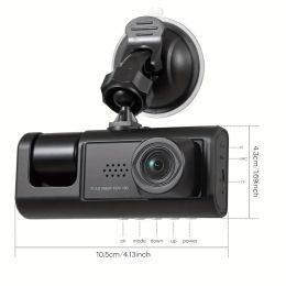 3 Channel Car DVR HD 1080p 3-Objektive Innerhalb von Fahrzeug DVRS Recorder Video Registor Dashcam Camcorder