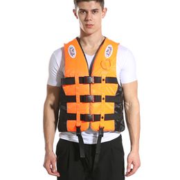 Children Kids Swimming Life Jacket Adjustable Buoyancy Survival Suit Polyester Children Life Vest With Whistle Reflective Stripe