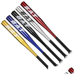 Other Sporting Goods Other Sporting Goods New Aluminum Alloy Thickened Baseball Bat And Softball For Youth Outdoor Sports Traing Home Dhg1F