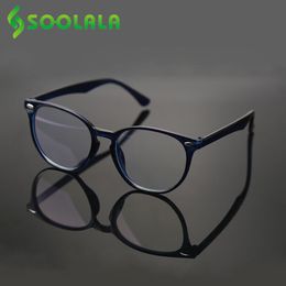 SOOLALA Square Ultralight Anti Blue Light Reading Glasses Women Men Computer Frame Farsighted Presbyopic Glasses +0.5 +0.75