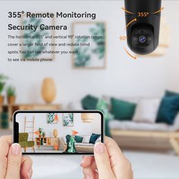 Mini 5g WiFi Camera 4MP HD Indoor PTZ Camera Security WiFi IP Camera AI AutoTracking Smart Home Video Surveillance Camera Alexa
