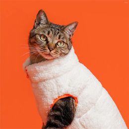 Dog Apparel Sweater With Zipper Opening Pet Warm Vest Winter Jacket Coat