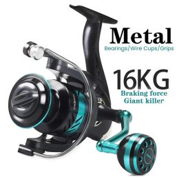 Reels Metal Spinning Reel,highSpeed Gear Ratio, AllMetal Reel, Faster Reel, LongDistance Casting Freshwater and Saltwater Fishing