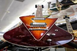 NEW Custom Shop Ernie Ball Music Man Armada Divided Sunburst 2014 Electric Guitar V bookmatched Flame Maple top HH Humbucking Pic5837684