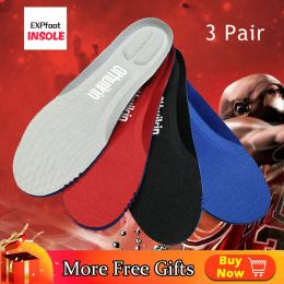 Insoles 3 pair Memory Foam Cushioning Insole Breathable Absorbent Insoles for Men and Women shoes Slow rebound Deodorization
