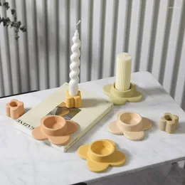 Candle Holders Nordic Colourful Ceramic Cream Candlestick Ornaments Shooting Props Romantic Candlelight Dinner Decorations