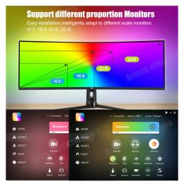 Smart Ambient RGB Monitor Led Lighting Gaming PC Backlight USB Led Strip For Windows Computer DIY Dynamic Screen Background Lamp