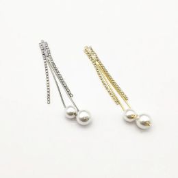 Components New Arrival!91x12mm 50pcs Imitation Pearls Claw chain Charm for Handmade Earring/Necklace DIY Parts Jewellery Accessories Findings