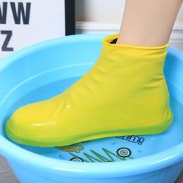 Rain Boots Waterproof Shoe Cover Silicone Reflector High Unisex Shoes Protectors Waterproof Non-Slip Shoe Covers Reusable Outdoo