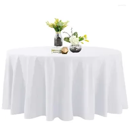 Table Cloth Polyester Solid Colour El Round Cover Wedding Banquet Household Tablecloth Party Decoration