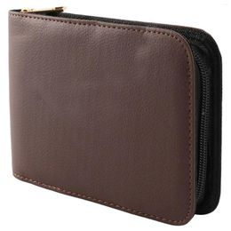 Storage Bags Fountain Pen Roller Brown Leather Binder Case Holder Stationery For 12 Pens