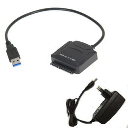 new 2024 ANPWOO 2.5/3.5 Inch Computer Hard Drive Data Cable SATA To USB 3.0 Easy Drive Cable with Power Adapter- for ANPWOO SATA to USB 3.0