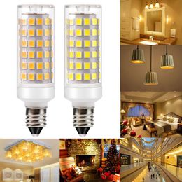 LED Light Replace Bulb Unique G9 E11 E12 E14 E17 BA15D 9W DC 110V 220V 2835 Dimmable Ceramic Light Bulb Halogen for Chandeliers