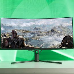 TITAN ARMY 34 inch fish screen 3440*1440 144Hz WQHD wide Colour gamut HDR400 1500R curved rotary lifting computer monitor C34CHR