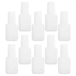 Storage Bottles 22pcs Empty Top Coat Bottle Nail Polish Jar Samples Jars 10ml With Brush