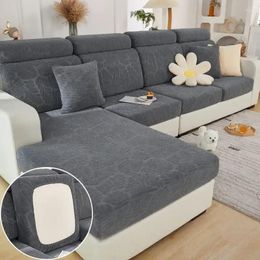 Chair Covers Thick Jacquard Sofa Cover Elastic Seat Cushion For Living Room Removable L Shape Corner Armchair Couch Slipcovers