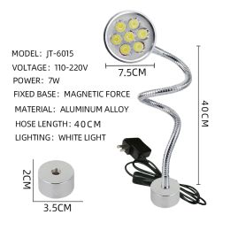LED Work Light Adjustable Flexible L40cm gooseneck Magnetic Base Workshop Working Lamp