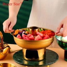 Cookware Sets Buyer Star Stainless Steel Chinese Charcoal Small Pot Portable Picnic Cooker Dry Ice Pots Soup Colander Kitchen