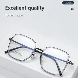 Sunglasses Frames Without Screws Titanium TR90 Glasses Frame Men Luxury Optical Eyewear Women Ultralight Fashion Retro Square Prescription