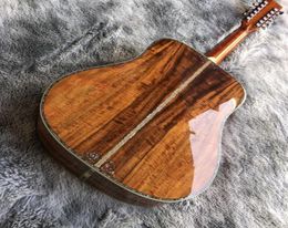 All Acacia Wood D45 Mould 12 String Folk Acoustic Guitar0129486393