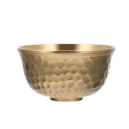 Bowls Copper Bowl Multi-function Yoga Decor Home Adornment Thick Offering Small Glass Holder Fruit Dish Hand-made