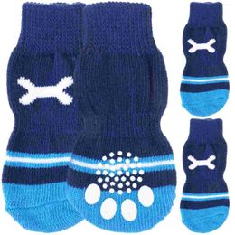 Dog Apparel 2 Pairs Of Anti Slip Socks Winter Warm Cotton Pet L Size