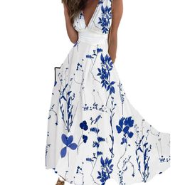 Abiti Vestido per donna Elegante maxi abito senza maniche VEEVELLE V Plus ABBIGLIAMENTO DOME DOMUNI OTUDITÀ GIORNALITÀ POLIESTERE NATURALE SIMMA DONNE SIMMA DOMENI ABIRENI DOMES SEXY SEXY