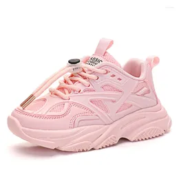 Casual Shoes Children For Girls Sport Fashion Breathable Dad Soft Bottom Non-slip Kids Girl Sneakers