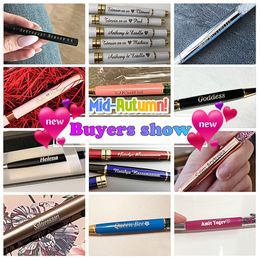 1Pcs Customised LOGO Metal Capacitive Touch Screen Ballpoint Pen Multifunctional Colour Gift Pen Handmade Writing Office Supplies