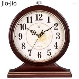 Table Clocks Vintage Desk Clock Silent Desktop Retro Watches Home Bedroom Antiques Luxury Decor Decoration Living Room