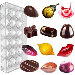 Baking Tools Polycarbonate Chocolate Molds For Professional Bonbons Candy Bar Confectionery Supplies