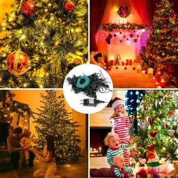 400LEDs 280LEDs 24V Christmas Tree Lights String Holiday Fairy Waterfall Garland Lighs for Wedding New Year Easter Home Party