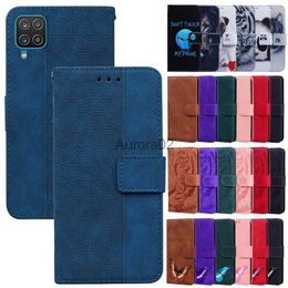 Cell Phone Cases A12 Leather Case For Samsung Galaxy Magnetic Flip Wallet Cover A 12 SM-A125F Card Slot yq240330
